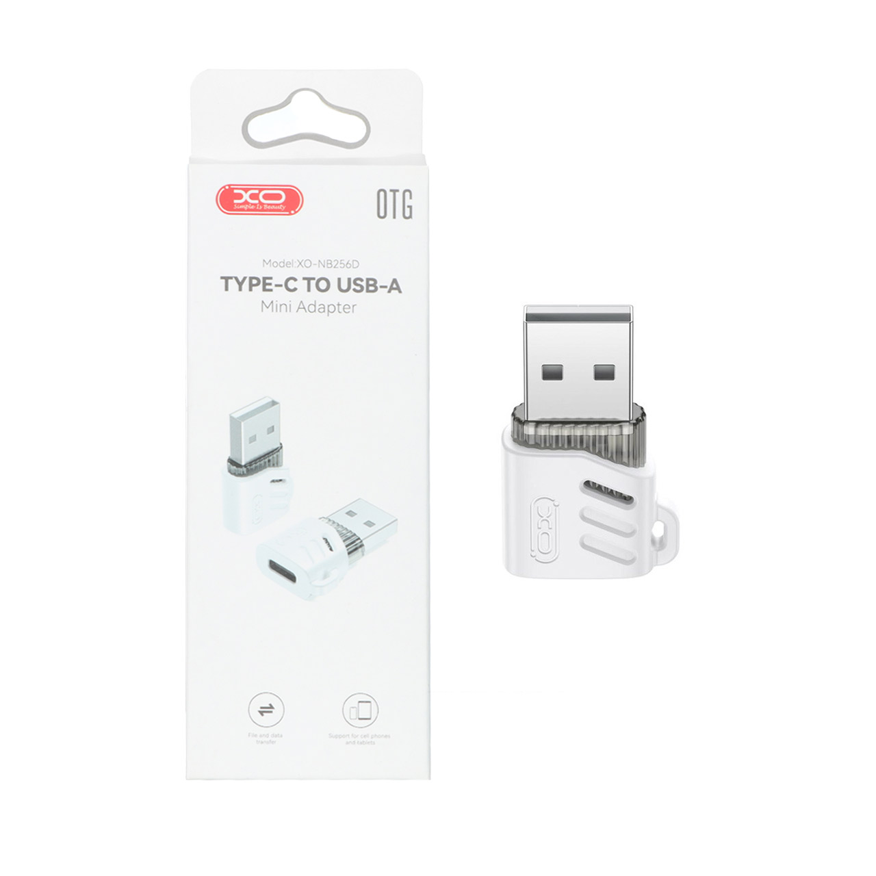 تبدیل XO Type-C To USB مدل XO-NB256D - سفید